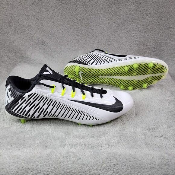 Nike Vapor Carbon 2014 Elite Football Cleats White 631425-100‎ Mens Size 16 - Picture 1 of 8